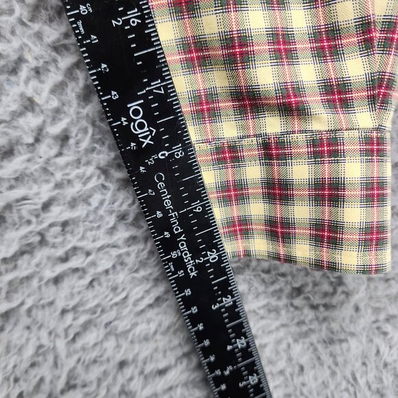 Tommy Hilfiger Shirt Mens Medium Red Plaid Button Down Long Sleeve - Picture 7 of 10